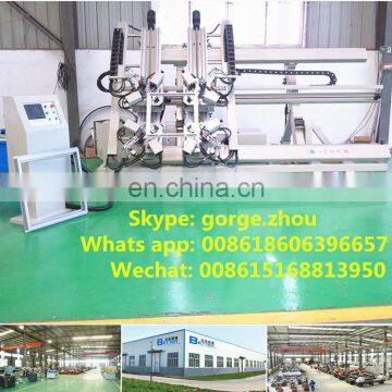 Four corner crimper aluminum door window manufacturing machine