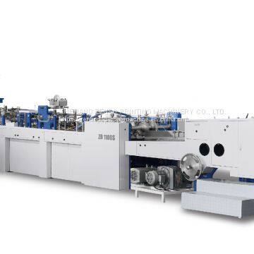 ZB700S Fully Automatic Sheet Fed Shopping Gift Garment Paper Bag Sack  Making Machine with Twisted Handle