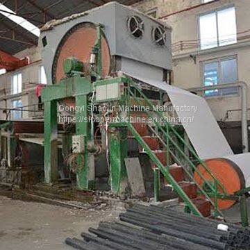 High performance waste paper recycling machine to make toilet tissue paper