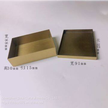 Brass 250g Tea Brick Packaging Box With Lid, Size Can be Customized photo-5