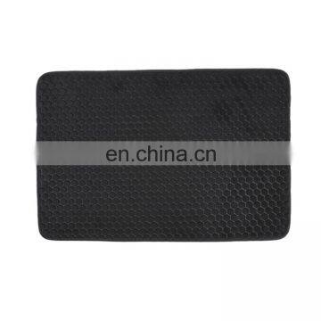New Wholesale High Quality Elegant Black Microfiber Comfortable Memory Foam Kids Antislip Child Bathroom Mats Rug Set