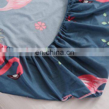 2020 Comfort Knit Polyester Flat Fitted Sheet Patterned Counterpane Mattress Pad Cover Protector With Lace From China photo-5