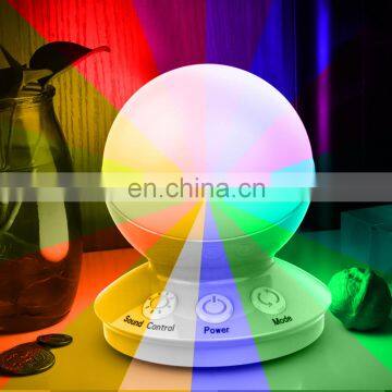 Newest Voice Control Atmosphere Table Lamp Mobile Smart Lighting Usb Charger Bedroom Night Light photo-2