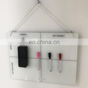 China supplier glass memo writing board whiteboard glass for kids