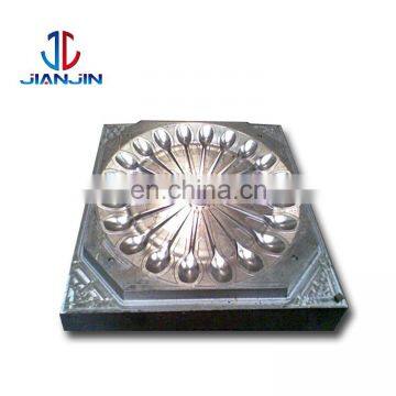 Hot sale plastic injection disposable spoon fork knife mould,plastic spoon