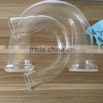 Used in Central Feeding System Good Transparency Pyrex Glass Bend Tube photo-4