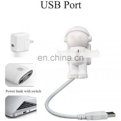 Giftwhole Mini USB Flexible Spaceman Astronaut Night LED Light Bulb for Laptop PC Reading photo-2