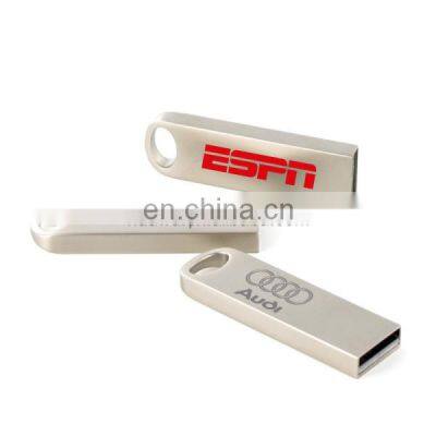 various capacity high speed micro metal udp chip flat USB flash drive/memory stick souvenir