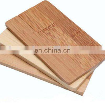 Personalized DIY LOGO Wooden Credit Card USB 2.0 Flash Drive Memory Stick For Computer photo-4