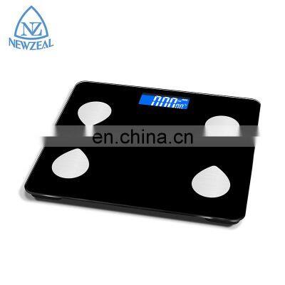 New Design 180Kg 396Lb Connectivity Body Fat Blue Tooth Digital Bathroom Weighing Scale