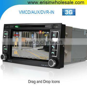 Erisin ES7402M 7" MTK Car DVD GPS Navigation System for Touareg 2009