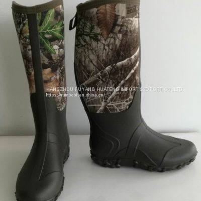 Man Camo Neoprene boot,PVC/TPR/TPE Camo Neoprene boots,Waterproof male Neoprene boots,Hunting boots,Neoprene camo boot