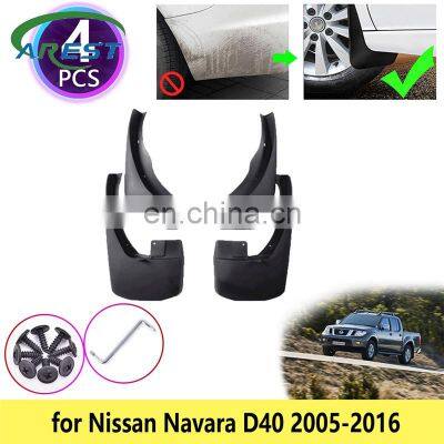 for Nissan Navara D40 2005~2016 Mudguards Mudflaps Fender Guards Splash Mud Flaps Accessories 2006 2007 2008 2009 2010 2012 2013