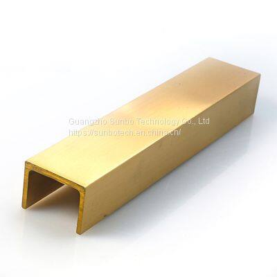 China Manufacturer Customized Extruded Brass Profile Brass U Shape Tube photo-4