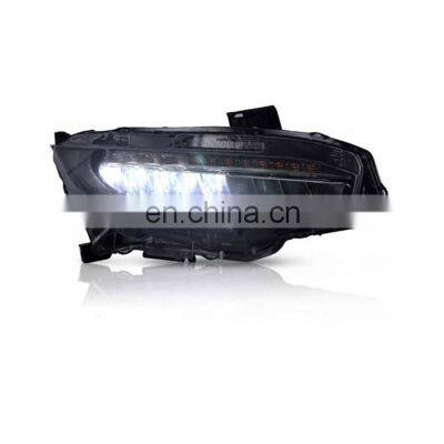 LED Car Headlights for Civic 2016-2018 Full-LED Headlamp Plug and Play for New Civic