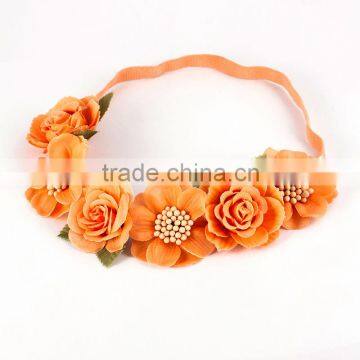 Cute artificial flower headband crown,flower crown headband