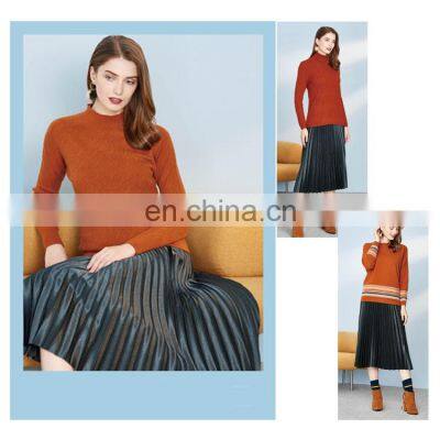 Women Cashmere Wool Sweater Jumper Top photo-2