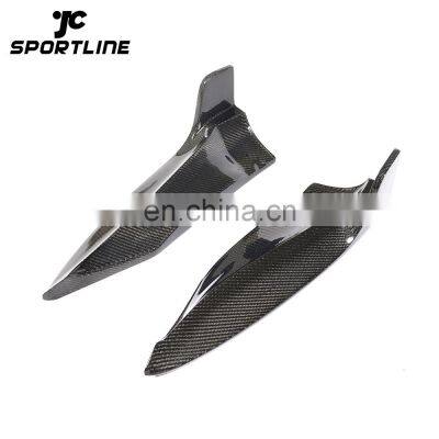 Vacuum Carbon Fiber Rear Bumper Splitter for Tesla Model S P85D 90D P100D 16-18