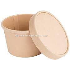24 oz paper soup container compostable kraft paper eco friendly food storage containers