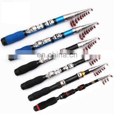 Amazon hot sales mini fishing rod 1m-2.3m glass pocket fishing rod XH super hard  fishing rod