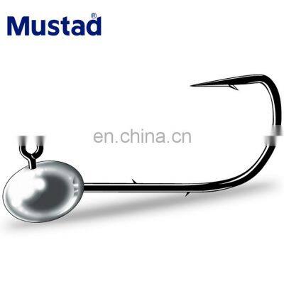 Mustad 1.5g 2.5g 3.5g 5g fishing lead head hook Lure soft bait hook perch mandarin fish double back thorn hook