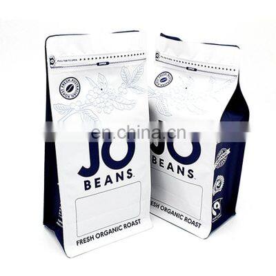 Free Sample Side Heat Seal Plastic Resealable Custom Coffee Bag Packaging Foil Bag For Ground Coffee