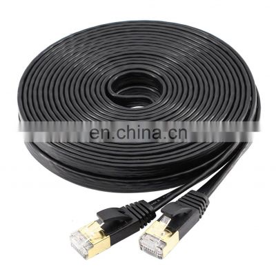 Flat High Quality  factory Price RJ45 CAT7 8p8c Patch Cord Cable