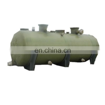 Filament Winding GRP FRP Horizontal Vessel Container for underground Storage of Chemicals