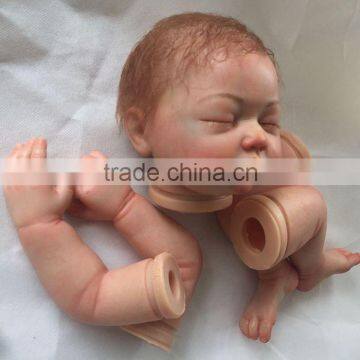 High quality vinyl kit body silicone reborn doll painted baby doll kits