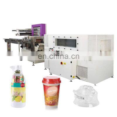 High speed large automatic film retract bath bomb battery carton box heat tunnel pet pure water bottle shrink wrap machine