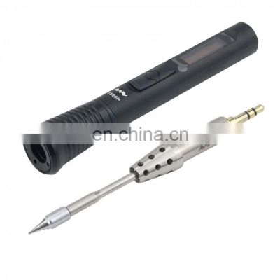 TS80P-main Smart Electric Solder Station Adjustable Temperature Soldering Iron w/ B02 Iron Tip