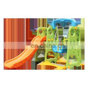 Kindergarten Children indoor combination plastic slide and swing set indoor playground equipment for kids