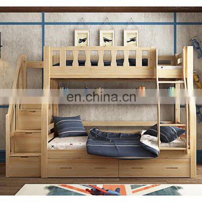 Lowest Price Kids Bedroom Furniture Solid Wood Bunk Bed Children Bunk Bed for Kids photo-4