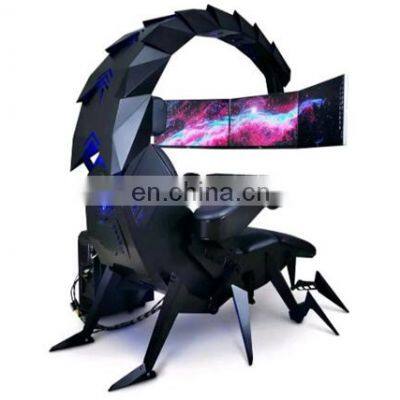 2021 Modern Fashion High End Dragon Zero Gravity Massage Adjust Hanging Monitor Scorpion Cockpit Racing Office Gaming Chair