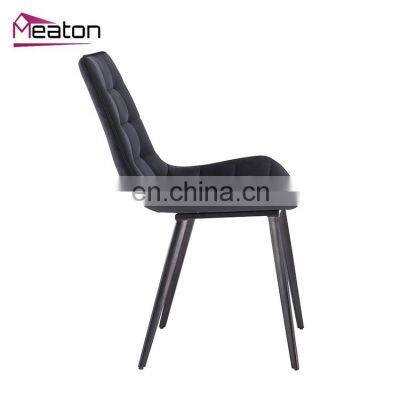 Simple Velure Contemporary Kitchen Dining Chairs With High Back photo-3