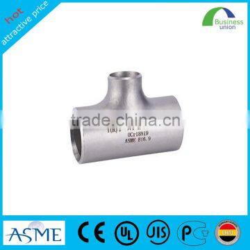 stainless steel pipe fittings equal tee