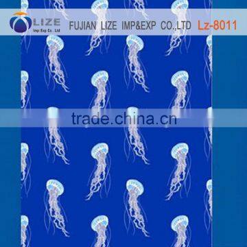 made in china fashion print lace fabric, digital print fabric, african lace LZ-8011