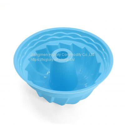 Eco-friendly Silicone Baking Cake Mold Reusable Fluted Bread Mold Durable Silicone Bundt Cake Pan photo-2