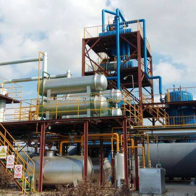 Tire Plastic Pyrolysis Oil To Diesel Plant Waste Car Motor Engine Oil To Diesel Recycling Distillation Machine photo-5