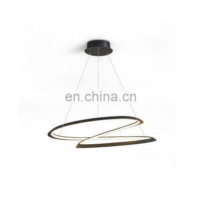 Nordic Round Ring Pendant Lights Gold Black for Dining Living Room Kitchen Hanging Home Decor Ceiling Fixtures Indoor Lighting