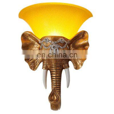 Factory Wholesale Hand Make European-style Resin Wall LED Creative Indoor Wall Lamp for Hotel Bedroom Dinging Room photo-4