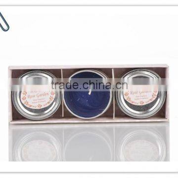 Promotion gifts 3 pcs a set decorative gifts glass candles