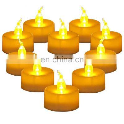 Wholesale Luxury Romantic Wedding Birthday stick Plastic Tealight flameless decor golden white Led  Candle