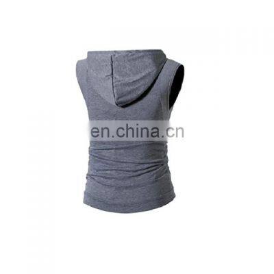 3 Pack Men's Workout Hooded Tank Tops Bodybuilding Muscle Cut Off T Shirt Sleeveless Gym Hoodies photo-5