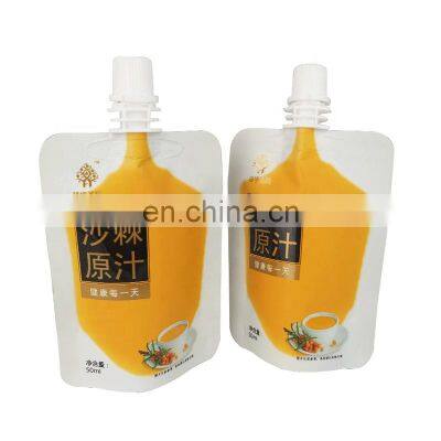 Custom Plastic Aluminum Foil Drink Spout Pouches Food Grade Stand up Laminated 50ml 250ml Juice Packaging Doypack Spout Bags photo-4