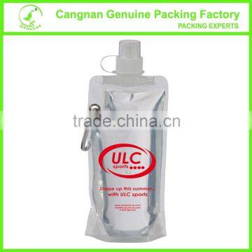 Promotional portable foldable water bottle