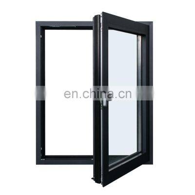 YY Home aluminum turn&tilt windows 2.0 thick thermal break aluminum tilt turn window with NFRC certificates