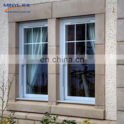 Aluminum Single Hung Sash Window Sliding Vertical Window