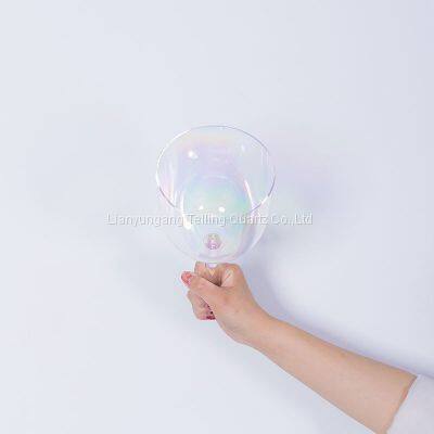 Alchemy Cosmic Light Clear Singing Bowl With Handle Healing Sound Therapy photo-4