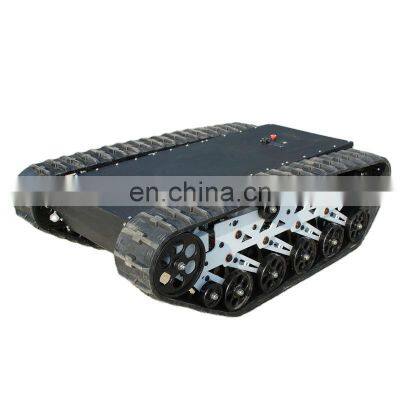 Outdoor Remote Controlling Mobile Rubber Robot Platform Tracked Vehicle photo-4